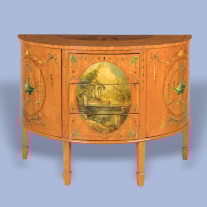 A Satinwood Commode in the Manner of the Adams Brothers